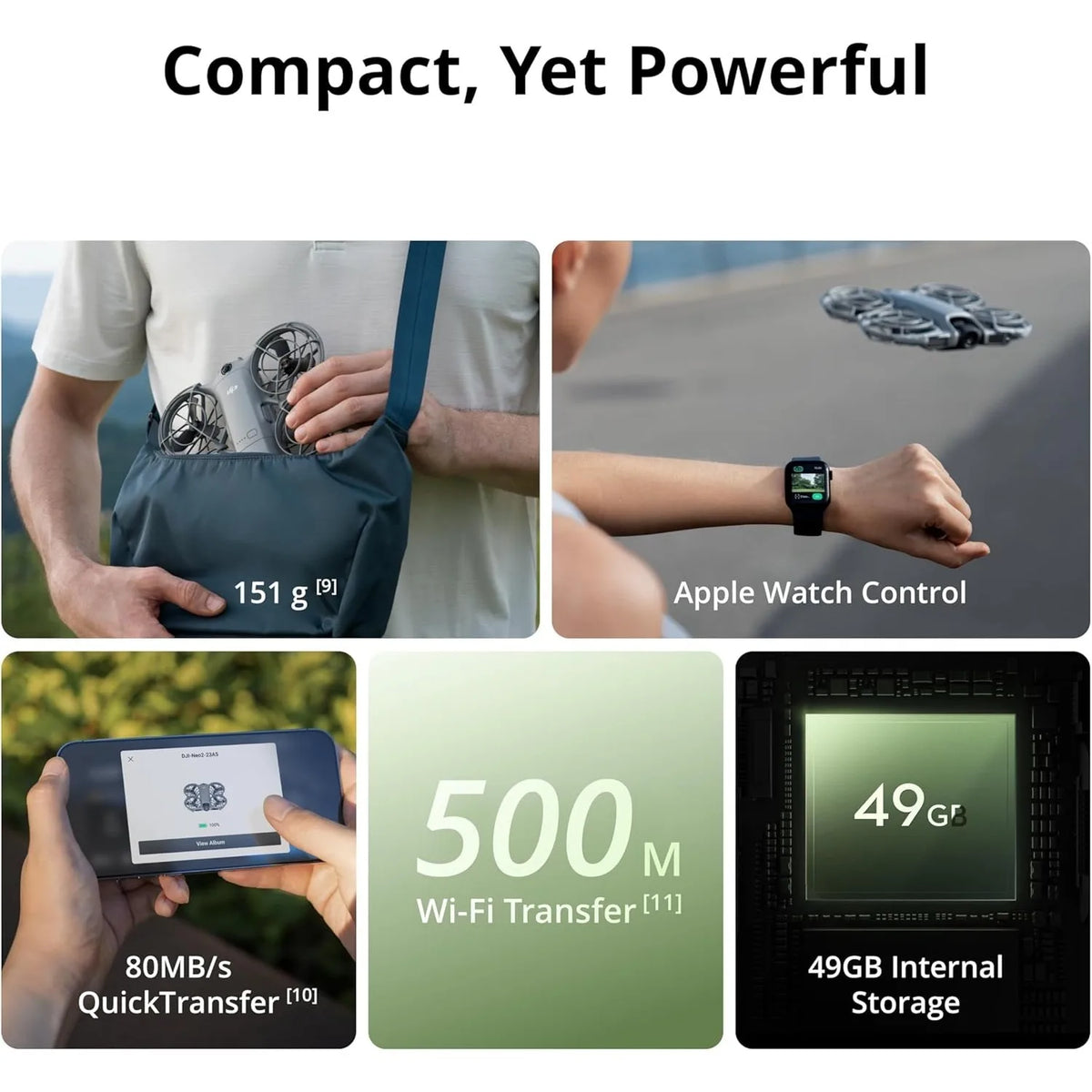 DJI Neo 2 Fly More Combo Drone Includes RC-N3 Remote
