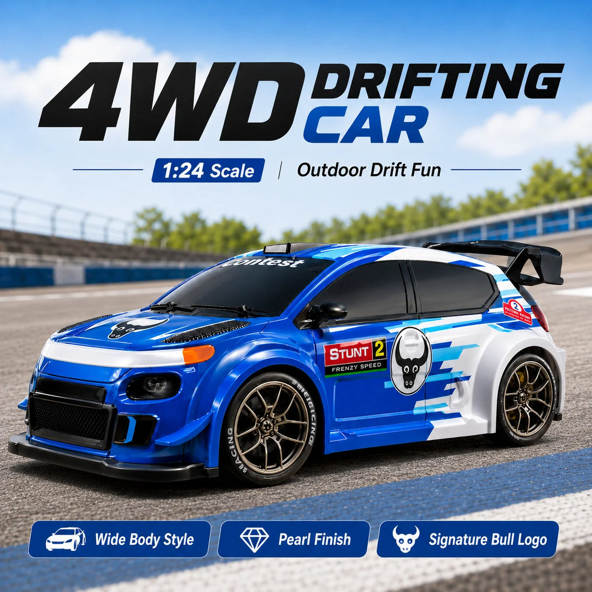 ZNLYRION SG718 Four Wheel Drive Remote Control Drift Car