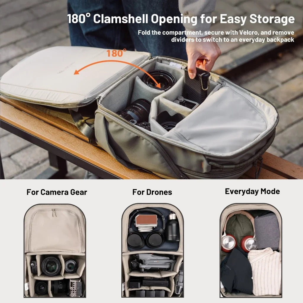 Pgtech OneGo Lite Professional Camera And Drone Backpack