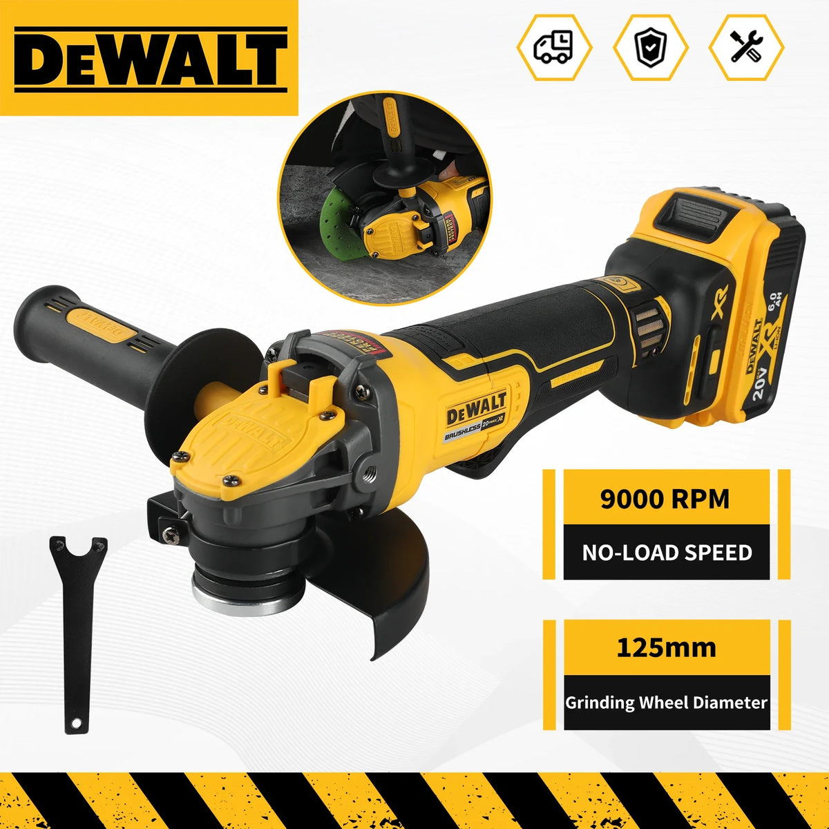 DEWALT DCG416 20V Max Brushless Cordless Power Grinder