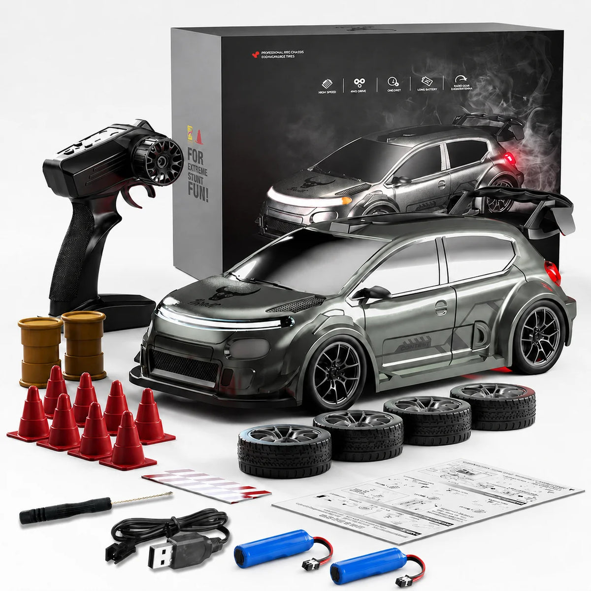 ZNLYRION SG718 Four Wheel Drive Remote Control Drift Car