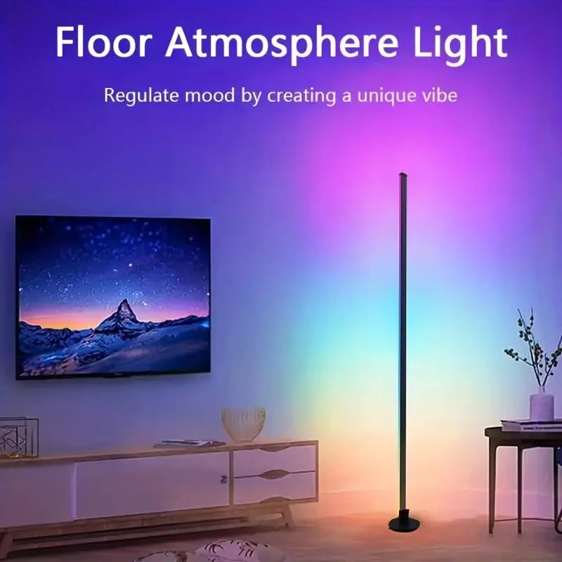 Eleggory Smart RGB LED Corner Floor Lamp With Music Remote