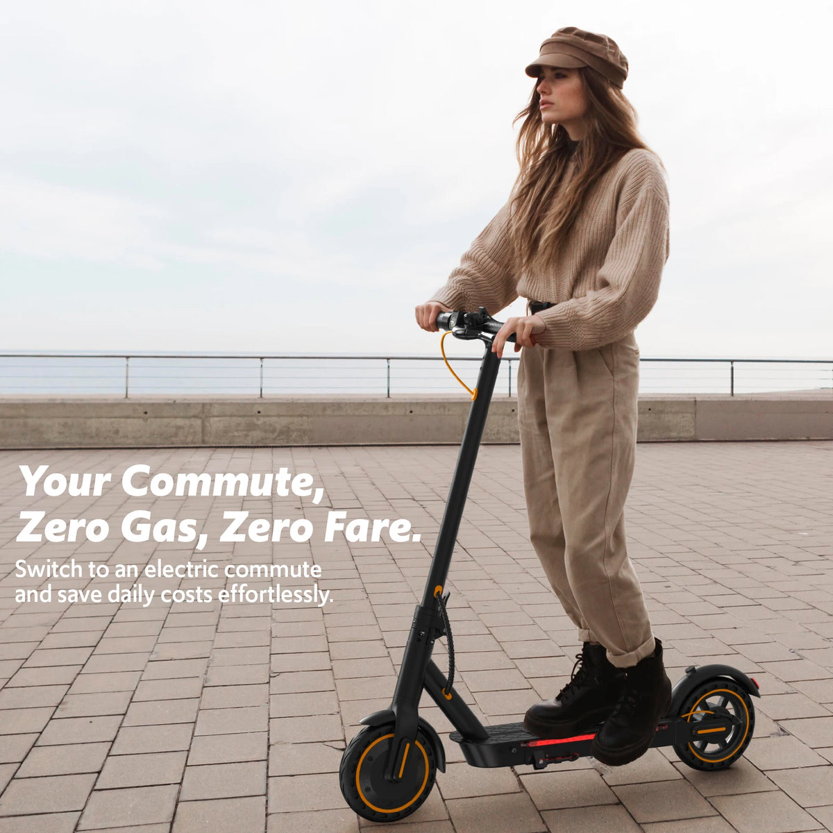 Osboo Foldable Adult Electric Scooter With Dual Suspension And 550W