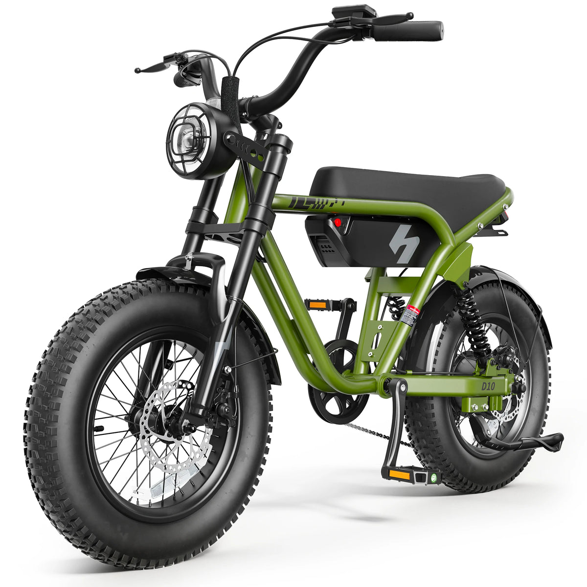 Hopepeak Full Suspension 1500W Fat Tire Electric Mountain Bike