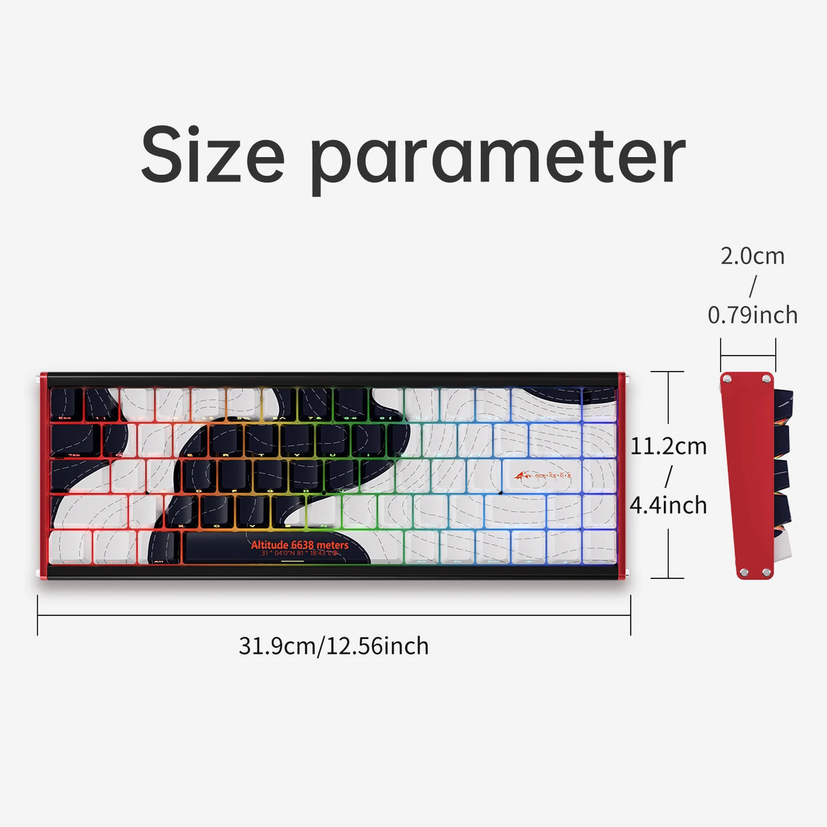 Ajazz Alux68 Aluminum Magnetic Gaming Keyboard With Pbt Keycaps