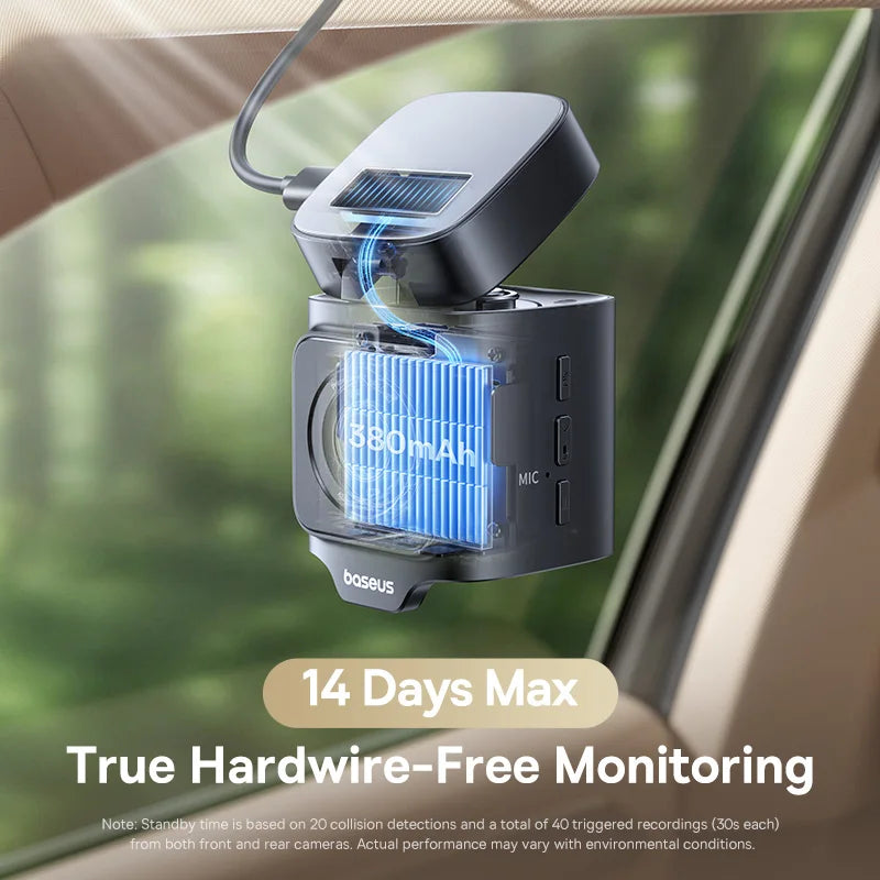 Baseus 4K Dual Dash Camera Sony Sensor Adas Gps Wifi6
