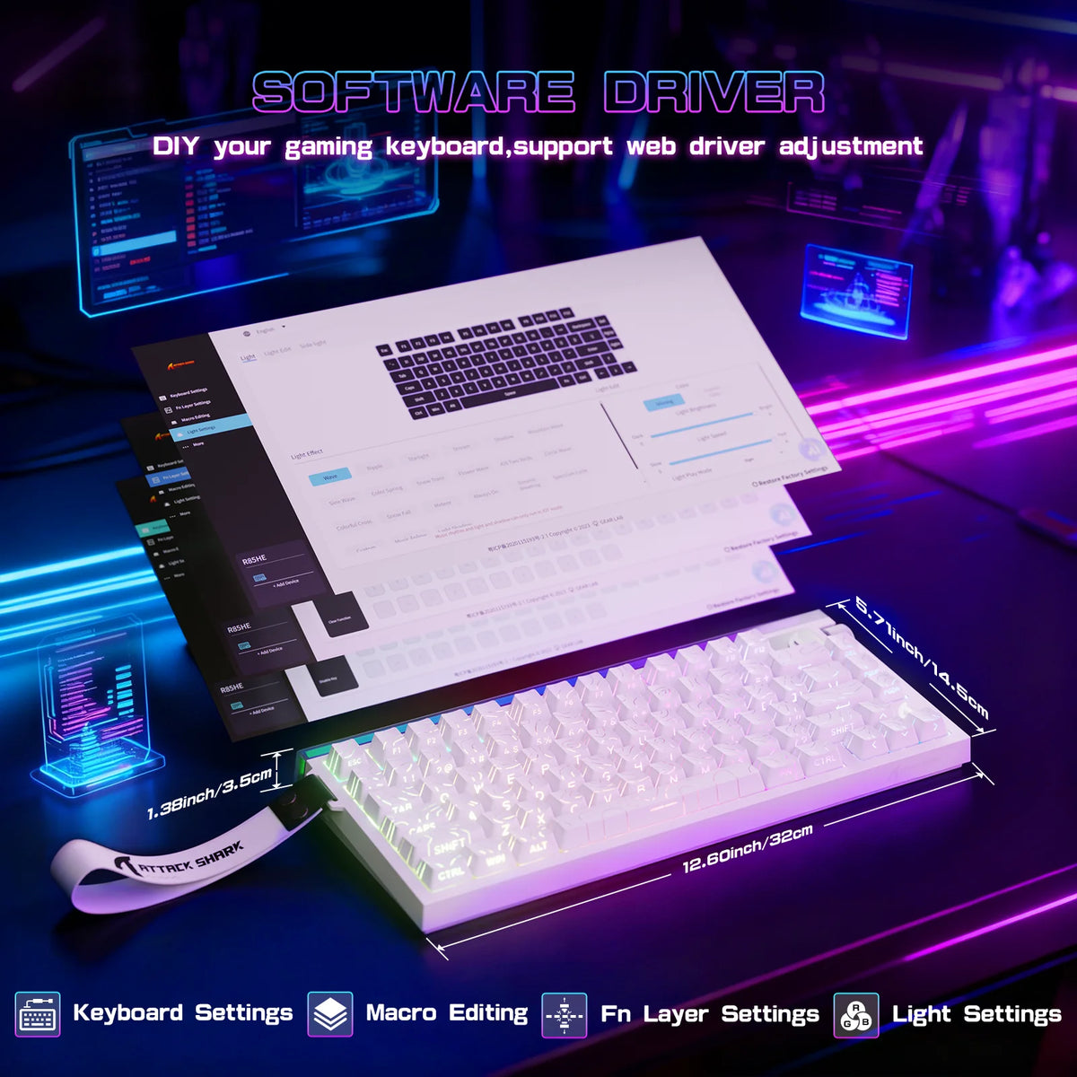 Attack Shark R85 HE Wired Keyboard Magnetic Switch Gasket Build
