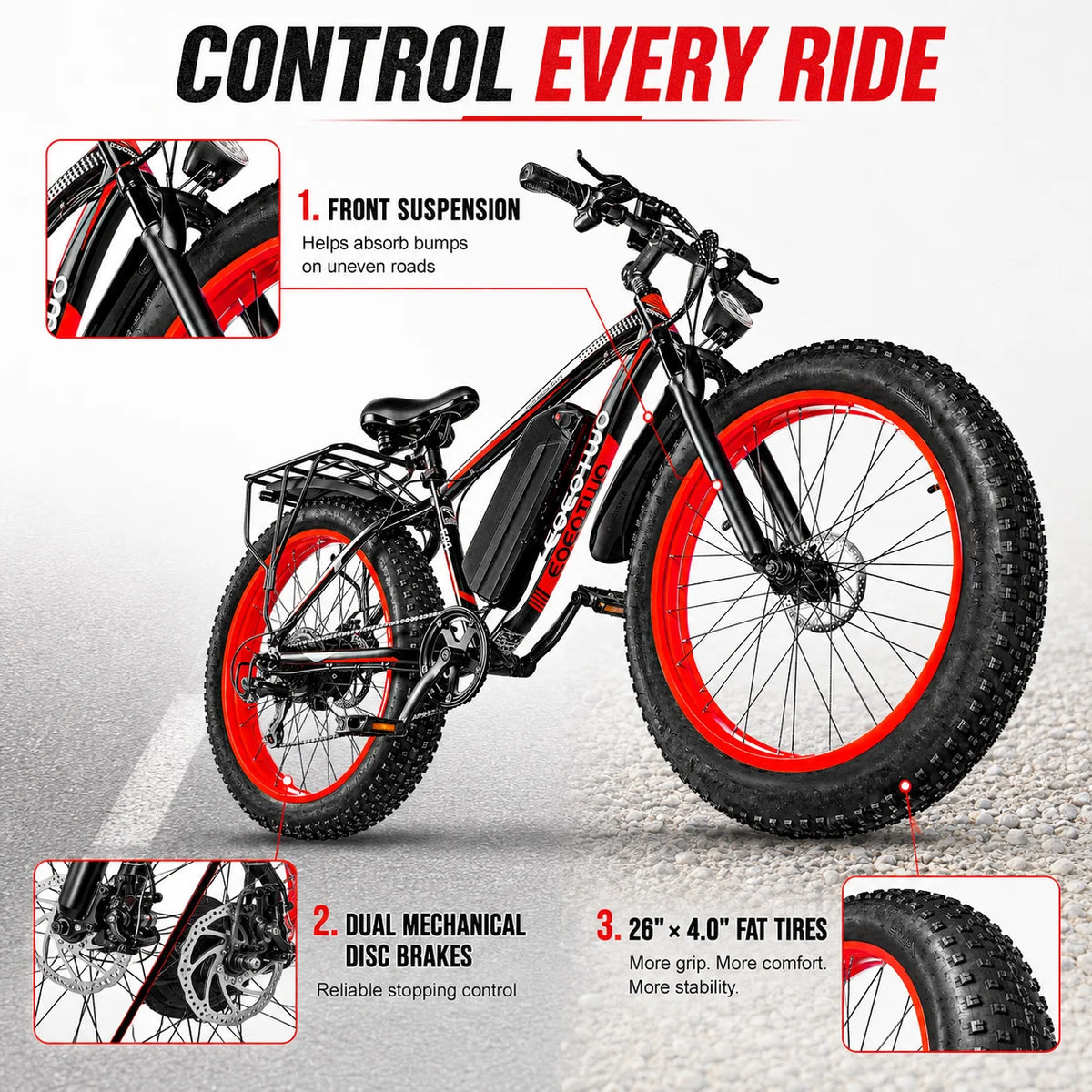Eoeotwo 1500W High Performance Electric Fat Tire Ebike