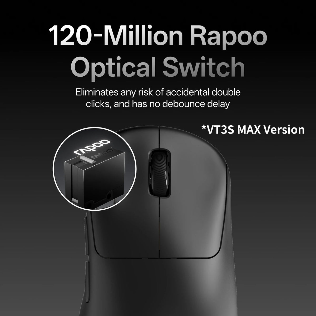 Rapoo VT3S Max Wireless Gaming Mouse For Seamless Online Gaming
