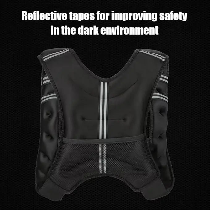 Unisex Adjustable Weighted Vest For Fitness And Training Workouts