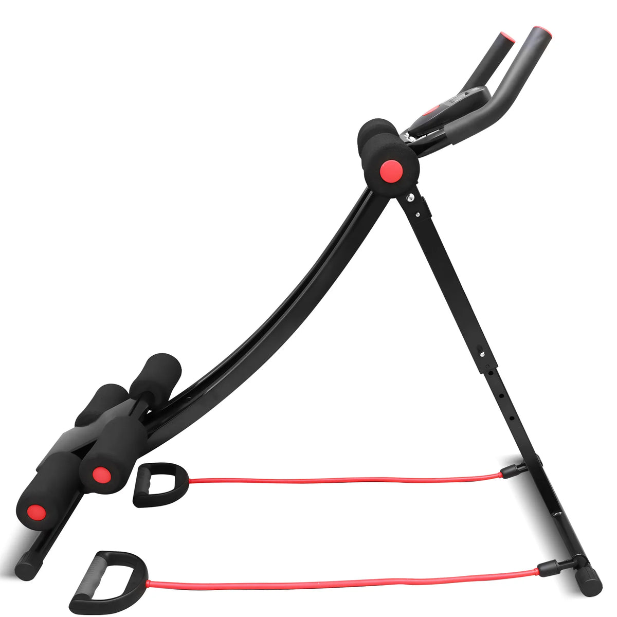 Foldable Ab Workout Machine With Lcd Display For Home Fitness