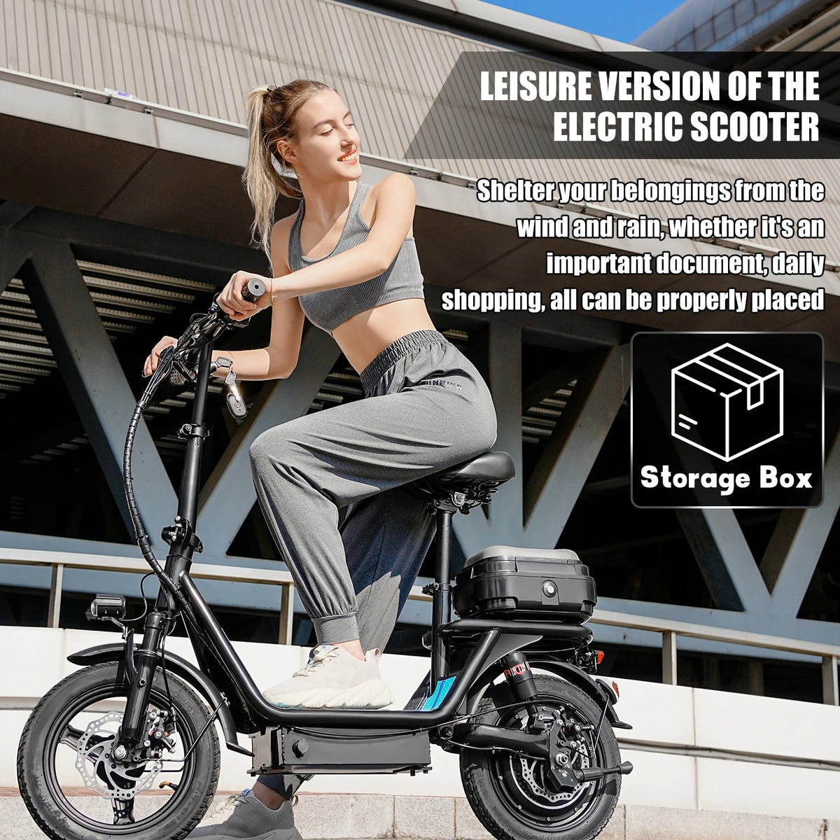 ASKGO Adult Electric Scooter With 1000W Motor And Full Suspension