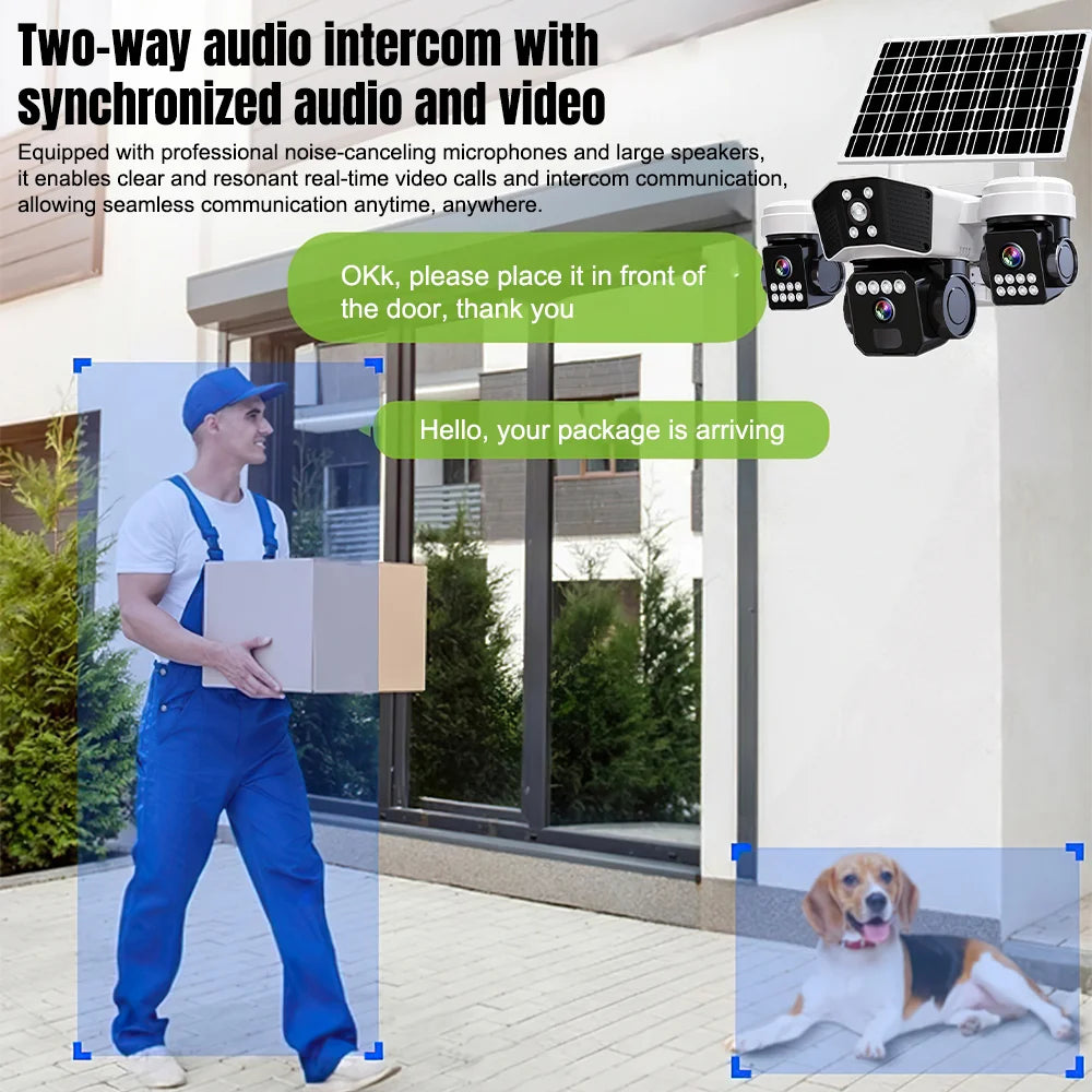 KEPEAK 6MP Solar Security Camera PTZ Night Vision Waterproof