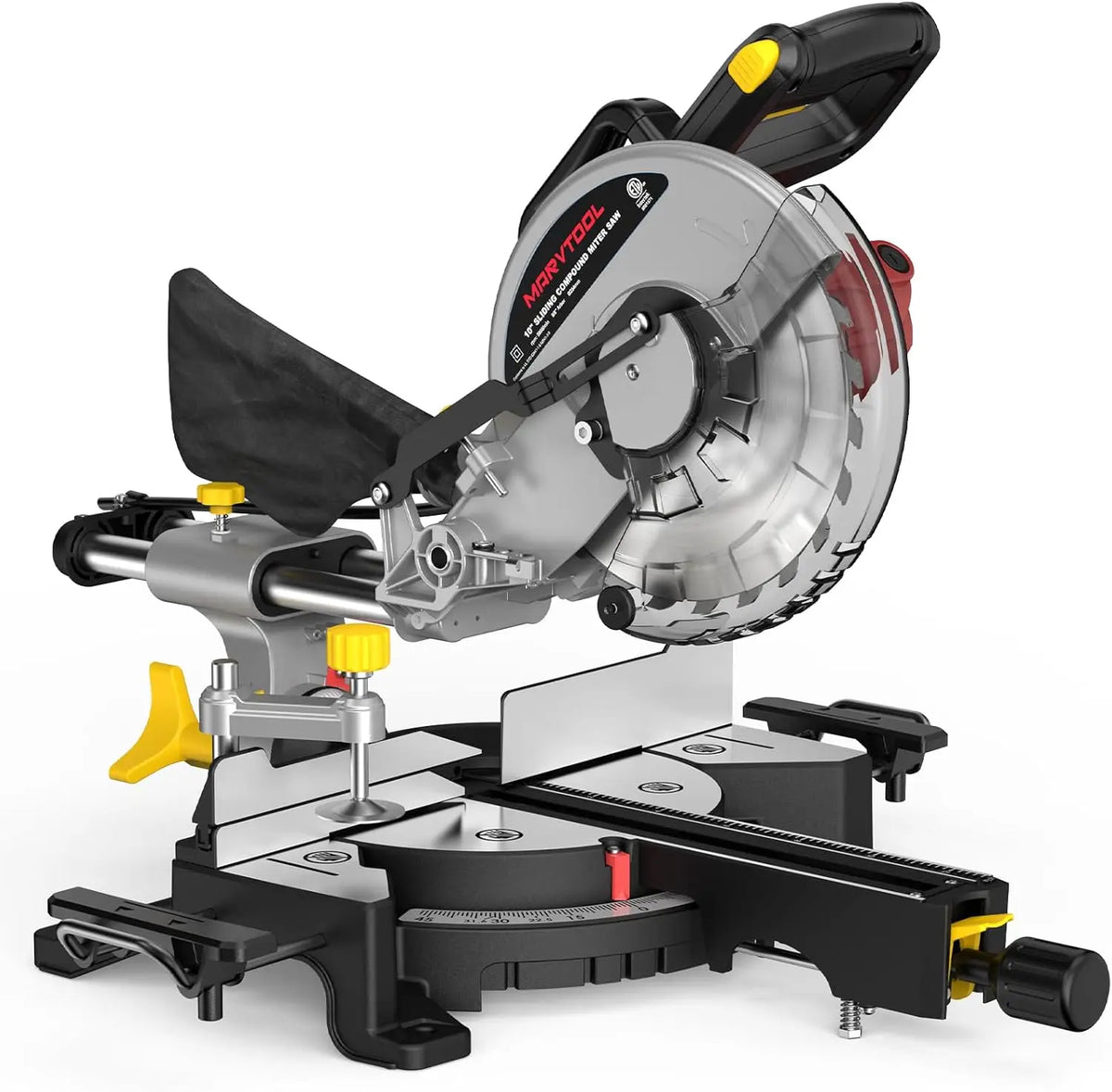 Marvtool Sliding Compound Miter Saw Dual Bevel Precision Cutter