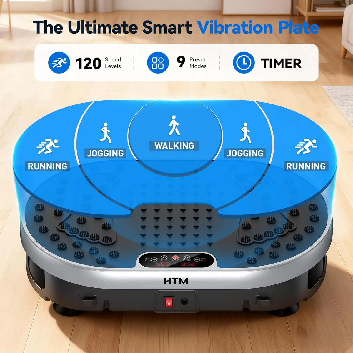 HTM Vibration Plate Exercise Machine With Remote Control