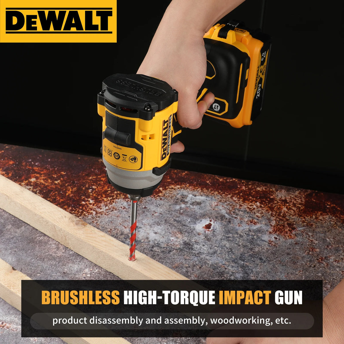DeWalt DCF850 20V Lithium Ion Cordless Impact Wrench High Torque