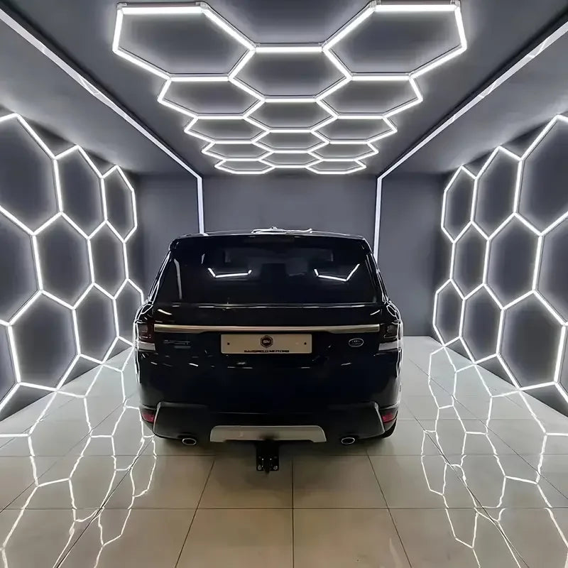 BSKBESTKA Hexagon Led Garage Shop Light Ceiling Fixture