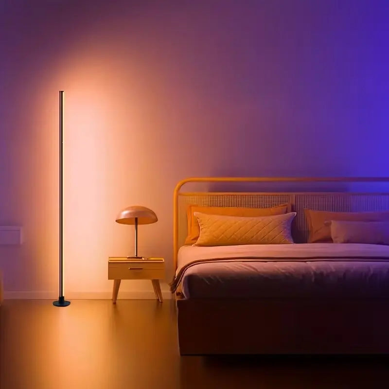 Eleggory Smart RGB LED Corner Floor Lamp With Music Remote