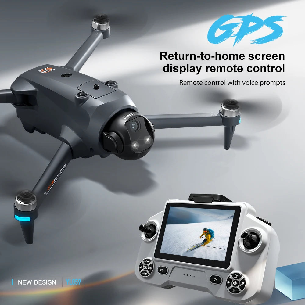 Znlyrion Foldable GPS Drone 180 Electric Adjustable Camera