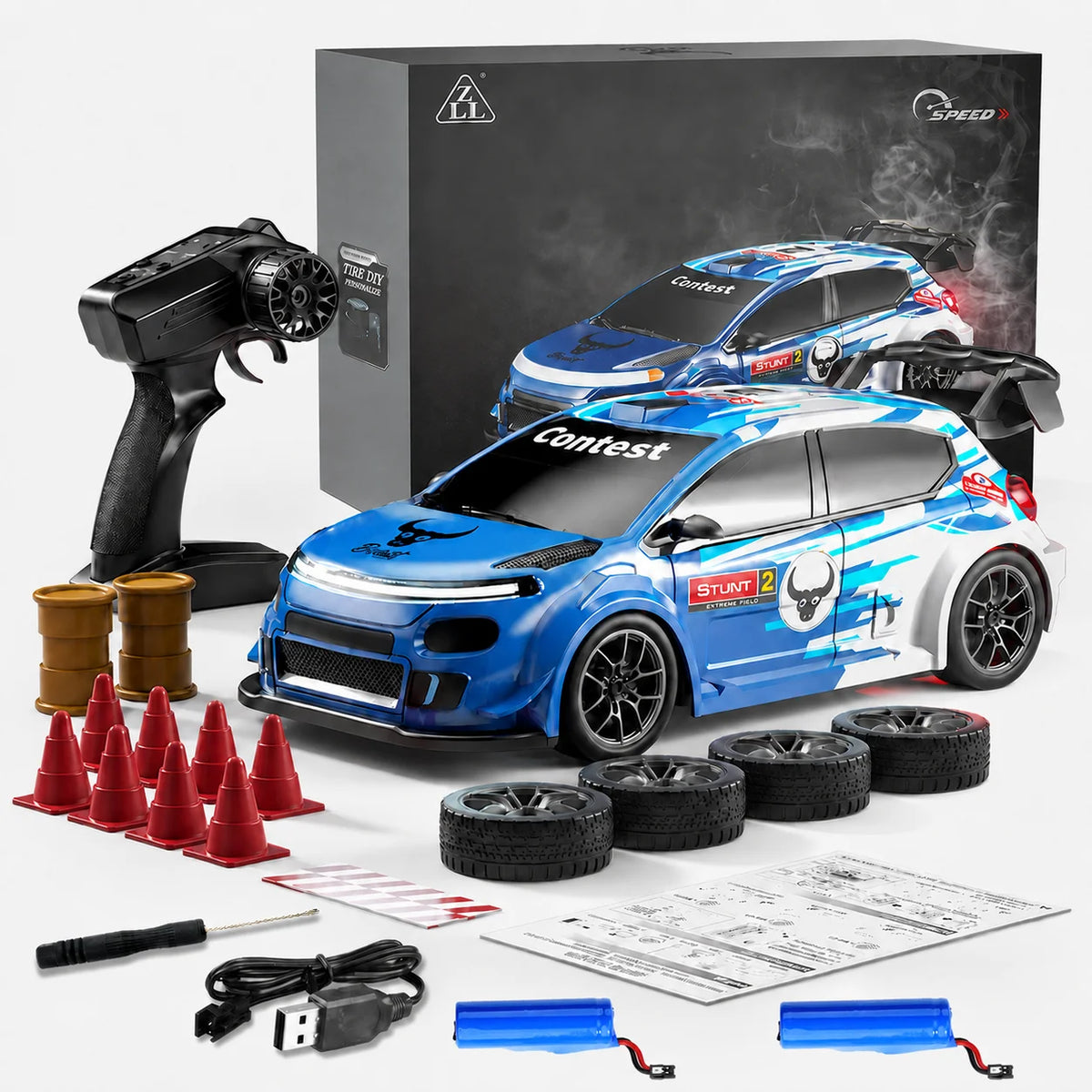 ZNLYRION SG718 Four Wheel Drive Remote Control Drift Car