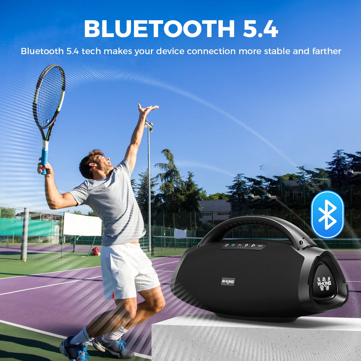 W-KING X20 200W Portable Bluetooth Speaker IPX7 Waterproof Outdoor Boombox