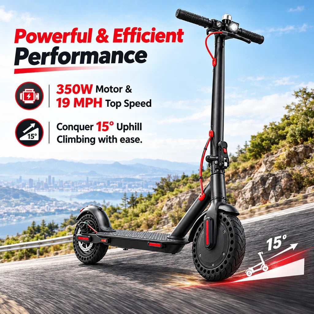 Litpot 350W Foldable Adult Electric Scooter With LED Display