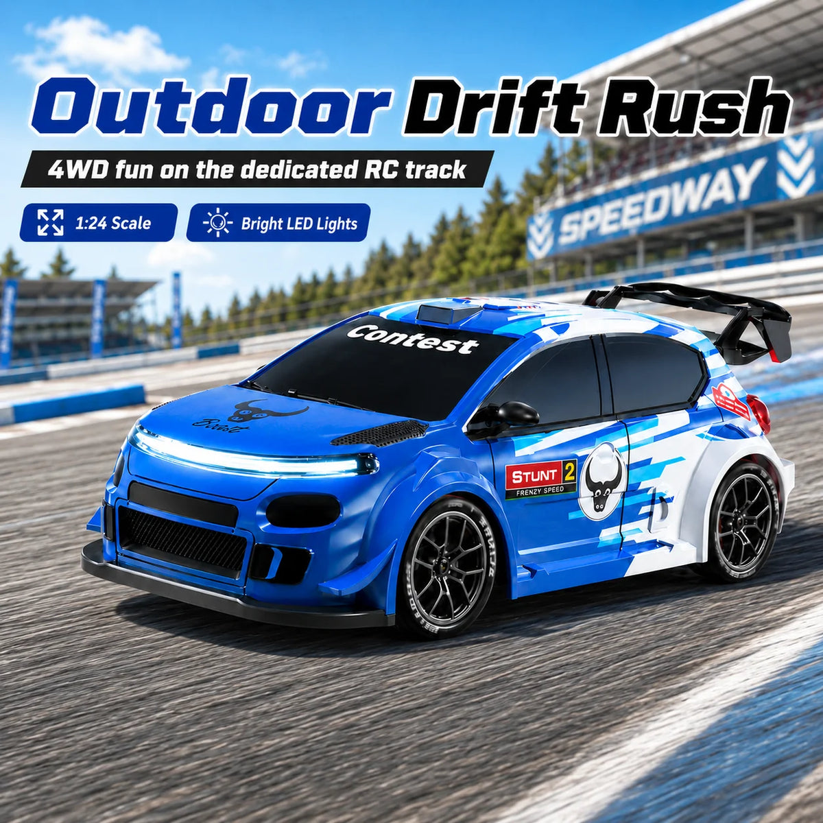 ZNLYRION SG718 Four Wheel Drive Remote Control Drift Car