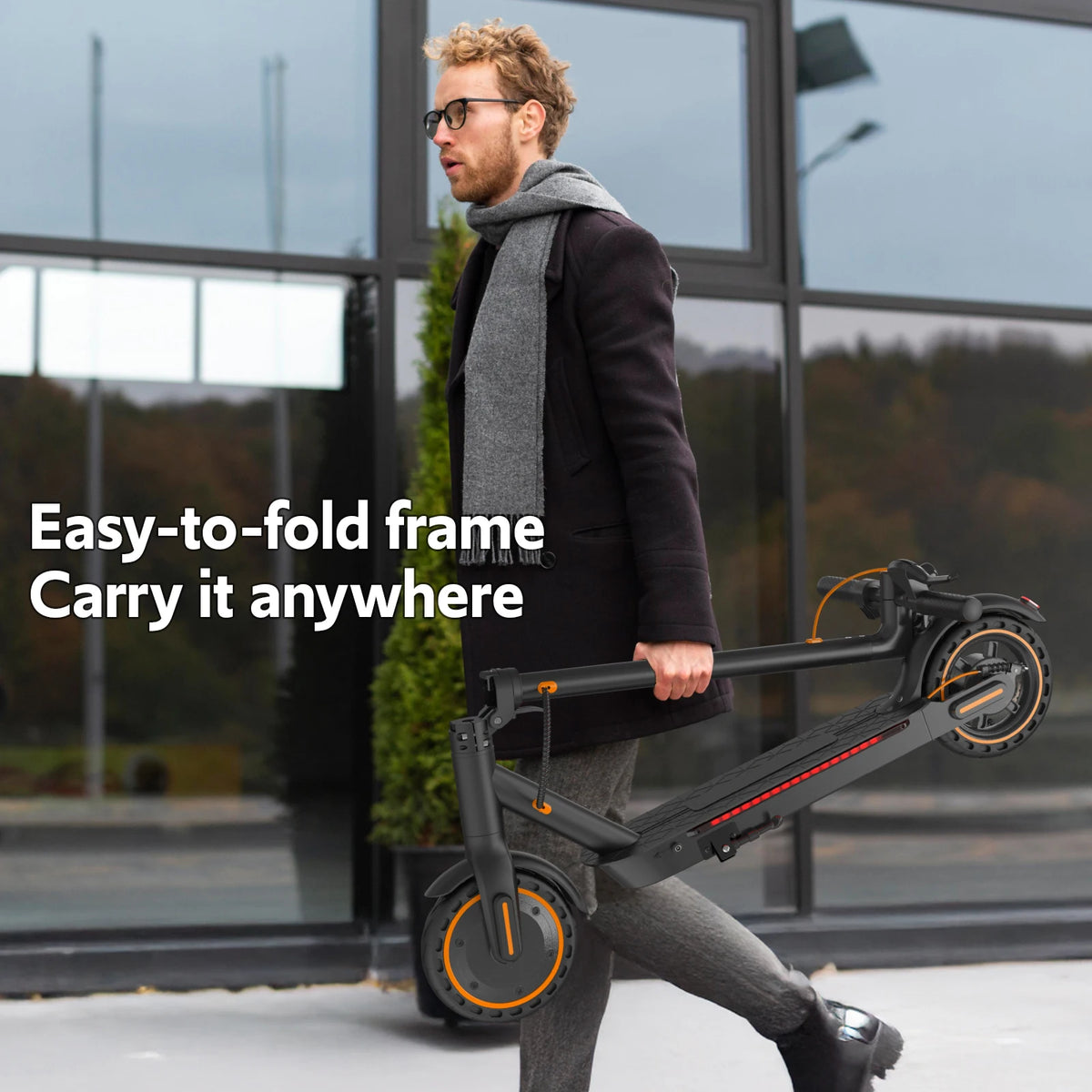 Osboo 550W Electric Scooter 19MPH Top Speed Foldable Commuter