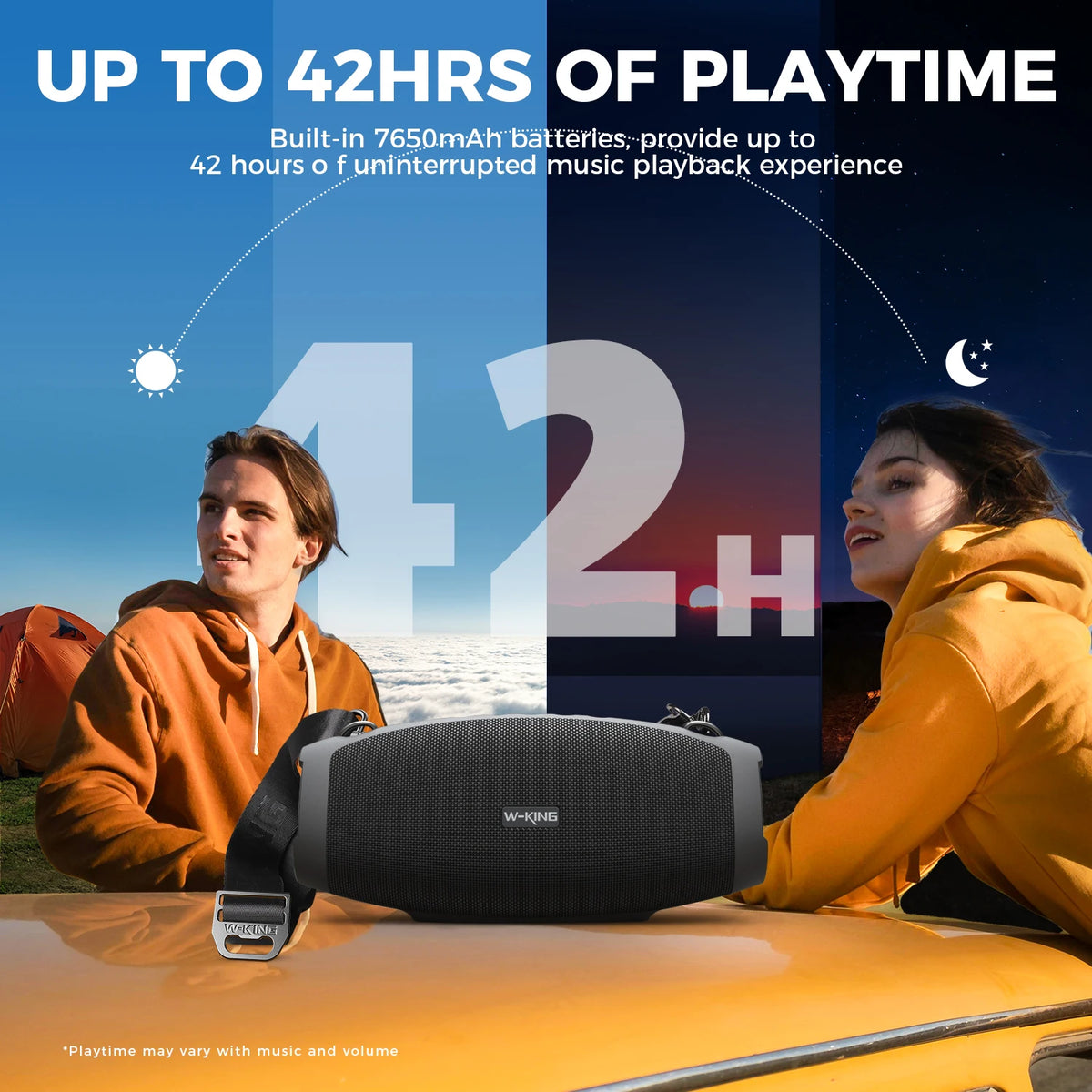 W-King X10 Portable Bluetooth Speaker With Powerful Deep Bass