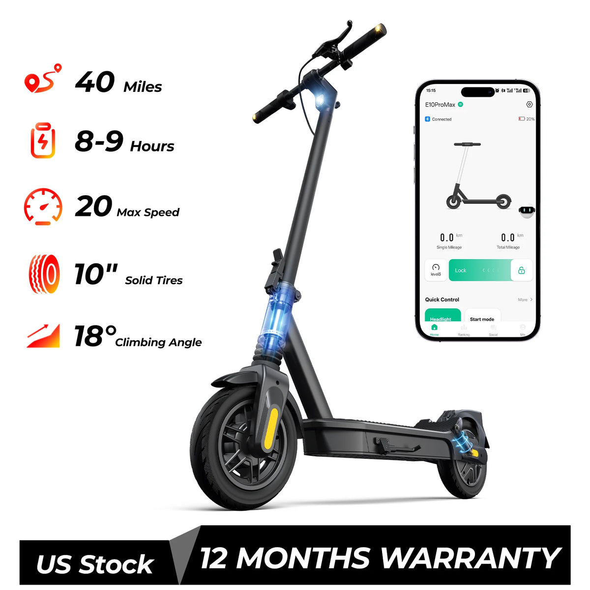 HeroPick 500W Electric Scooter Foldable Dual Suspension Adult Commuter