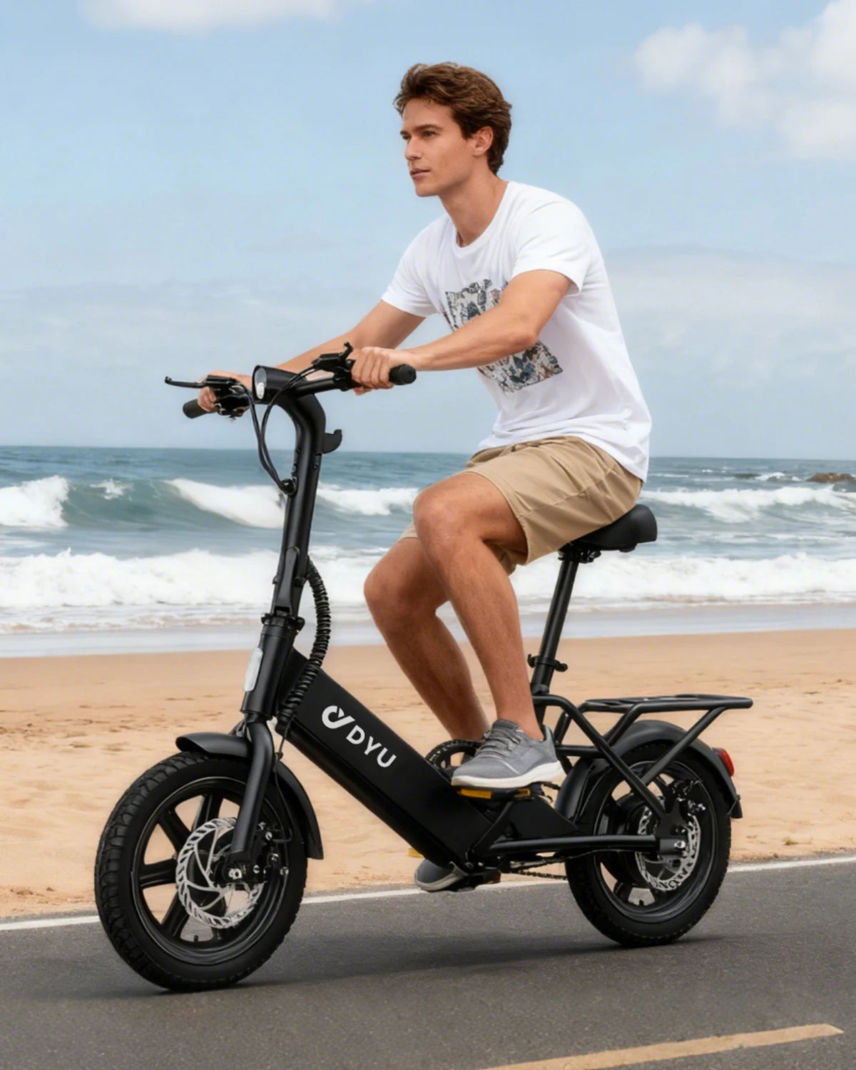 DYU Folding Electric Bicycle With 500W Motor And 280Wh Battery