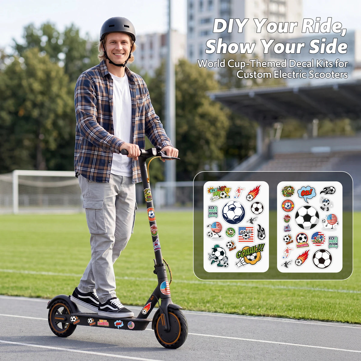 Osboo Foldable Adult Electric Scooter With Dual Suspension And 550W