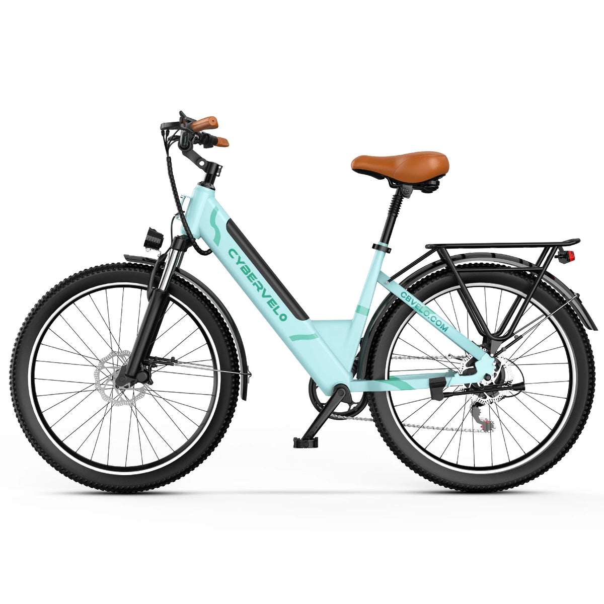 Cybervelo Urban Electric Bike With Detachable Battery And Peak Motor
