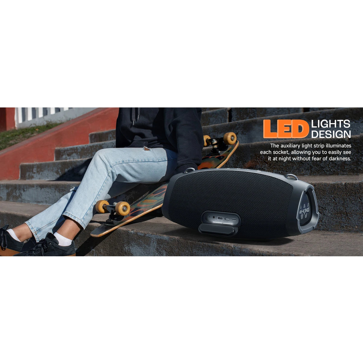 W-King X10 Portable Bluetooth Speaker With Powerful Deep Bass