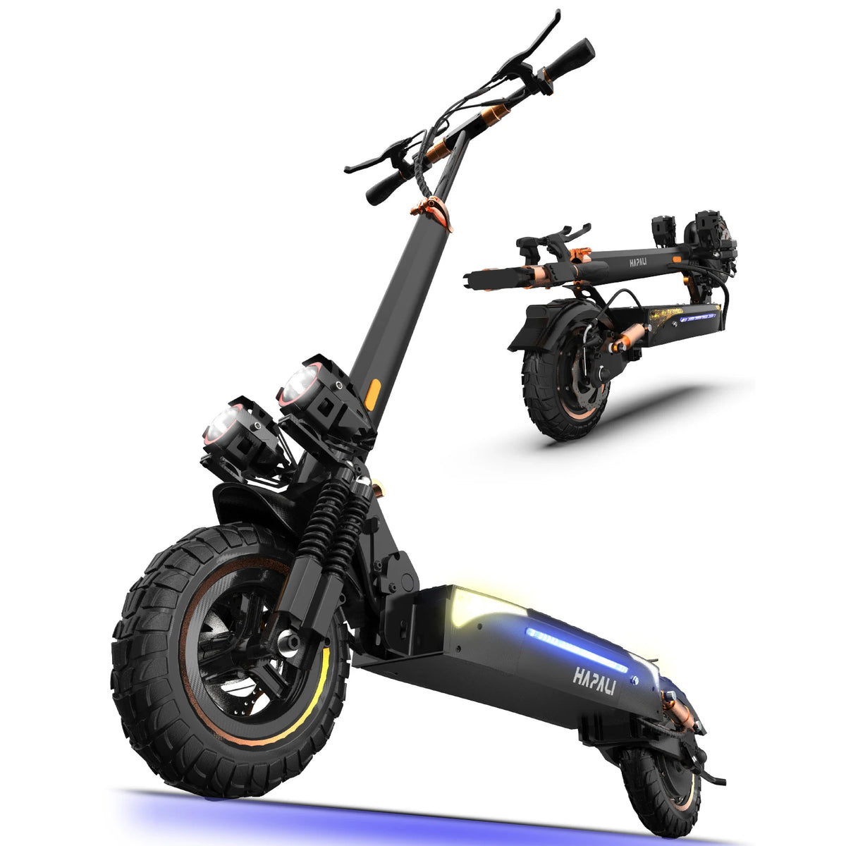 Osboo Off Road Folding Electric Scooter With Dual Suspension