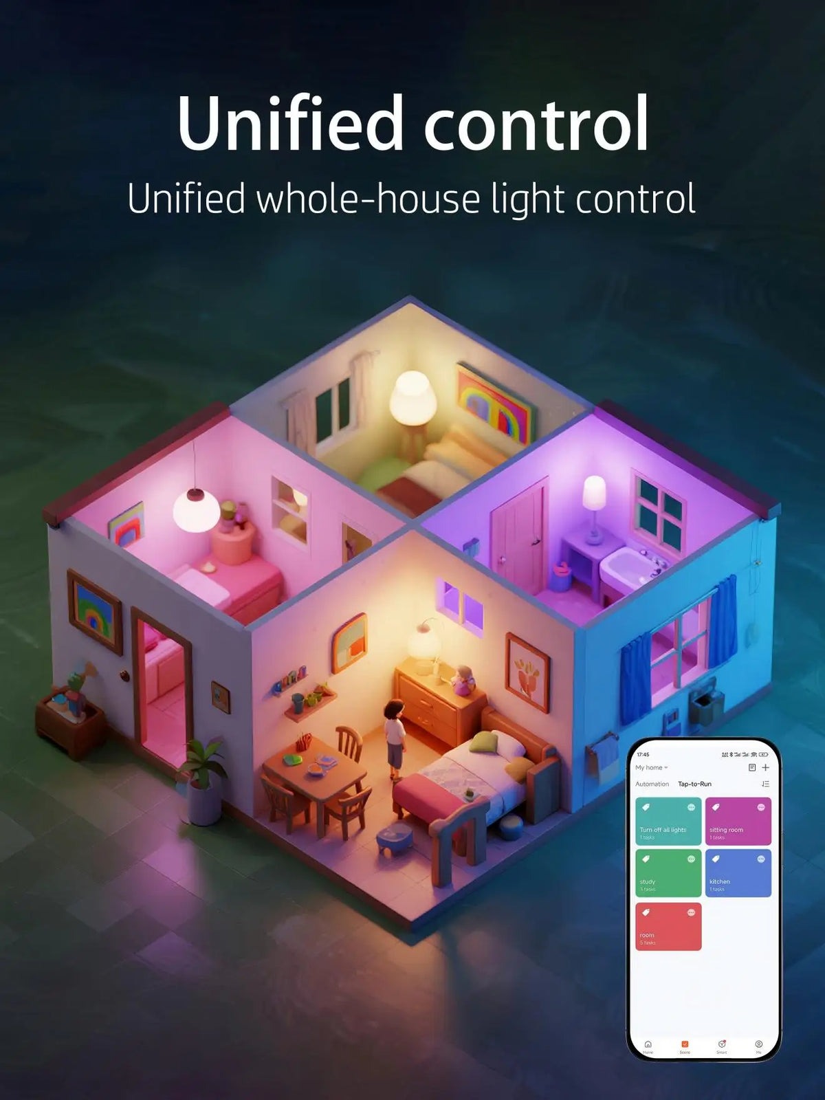 Tuaaryii Smart LED Bulbs With Music Rhythm And Remote Control