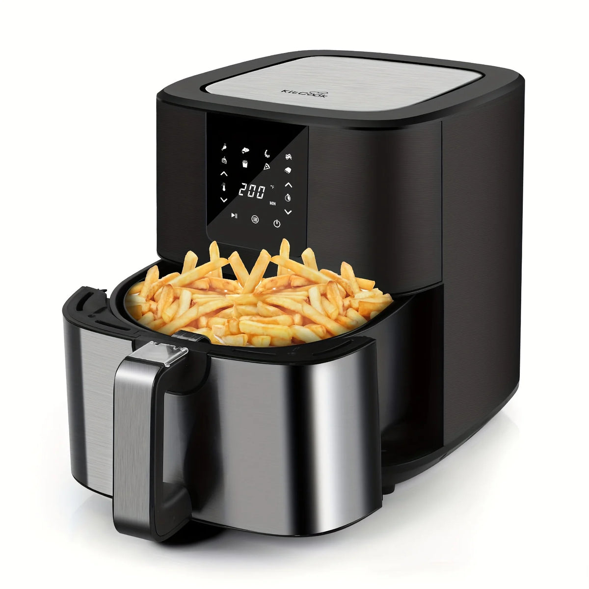 KitCook Air Fryer Featuring Digital Display And Eight Preset Menus