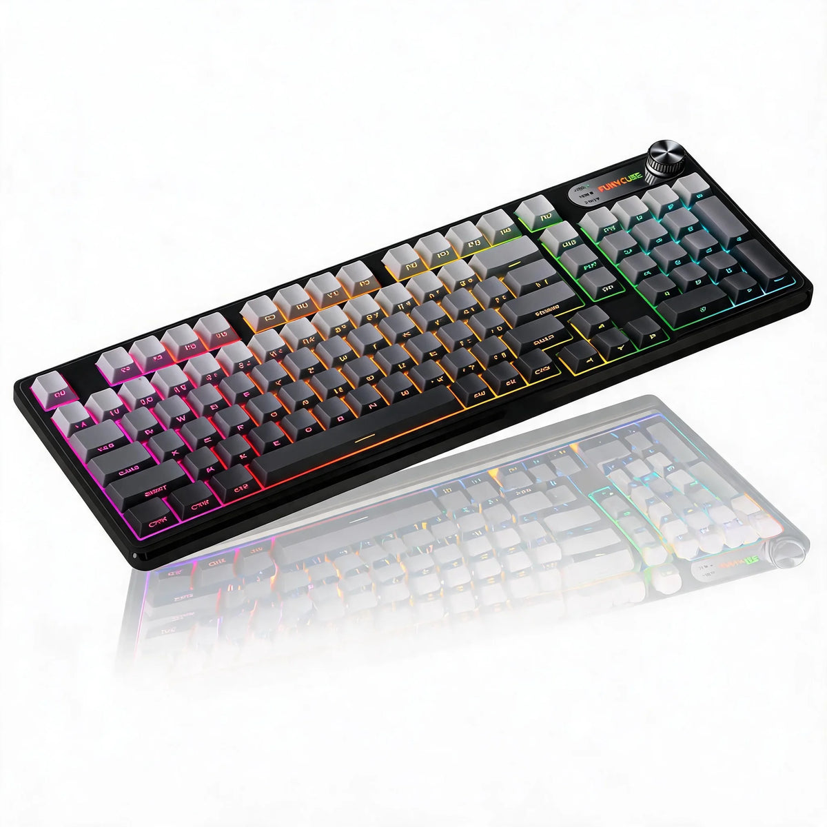 Wireless 98 Key Keyboard Featuring Tri Mode And RGB Lighting