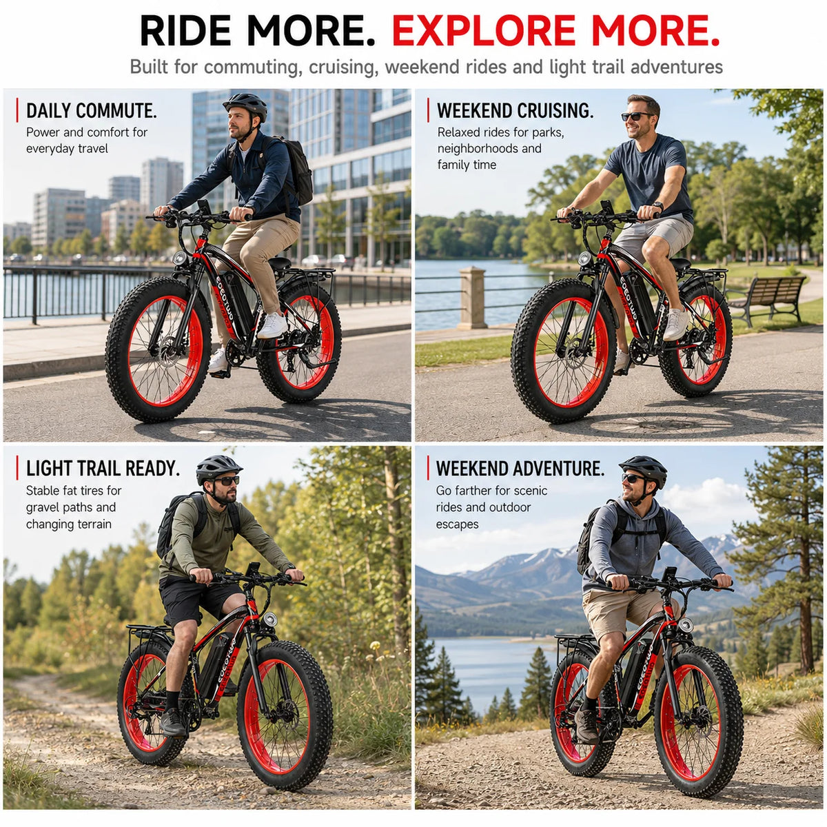 Eoeotwo 1500W High Performance Electric Fat Tire Ebike