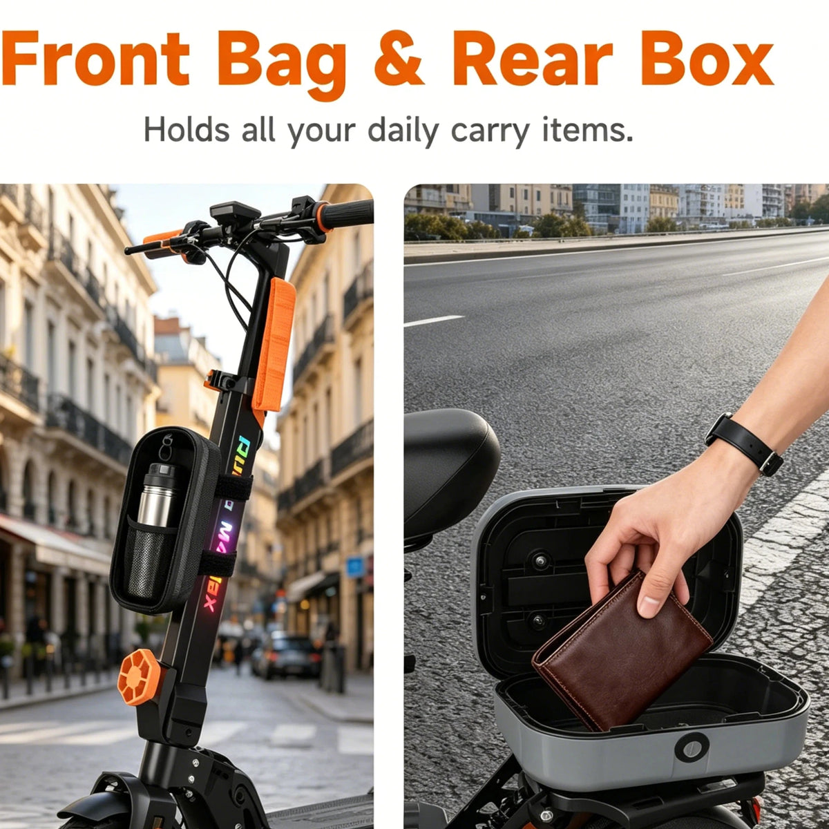 Bikingdom 48V 1000W Foldable Electric Scooter For Adults
