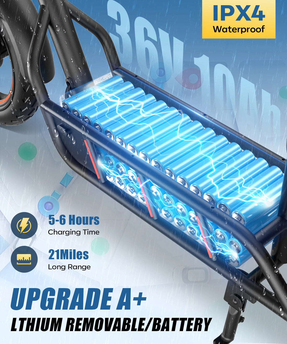 Freeboy H14 Foldable Electric Scooter With Dual Disc Brakes And Seat