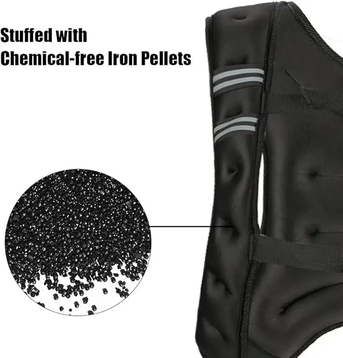 Unisex Adjustable Weighted Vest For Fitness And Training Workouts