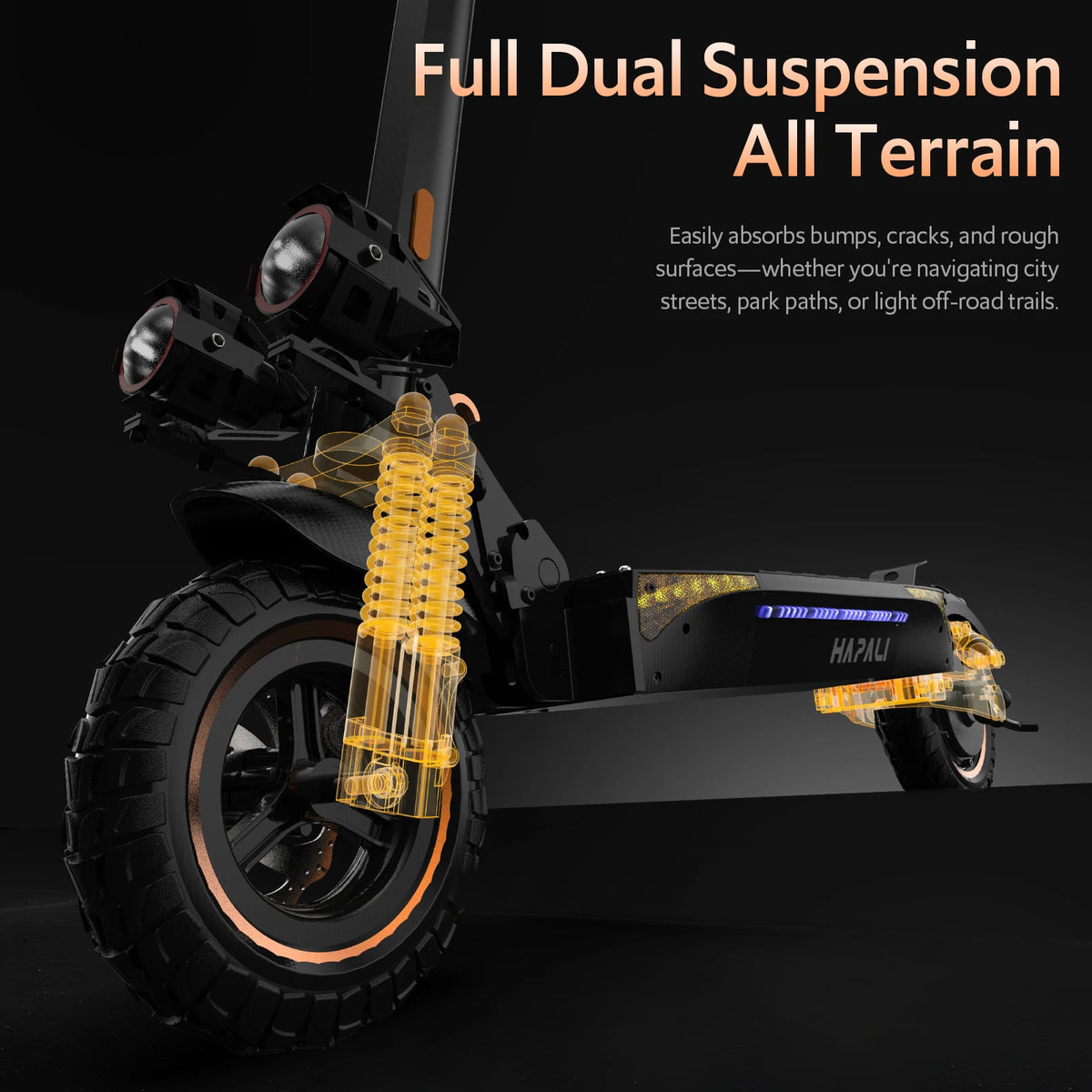 Osboo 1200W Off-Road Electric Scooter 31 Miles All Terrain Range