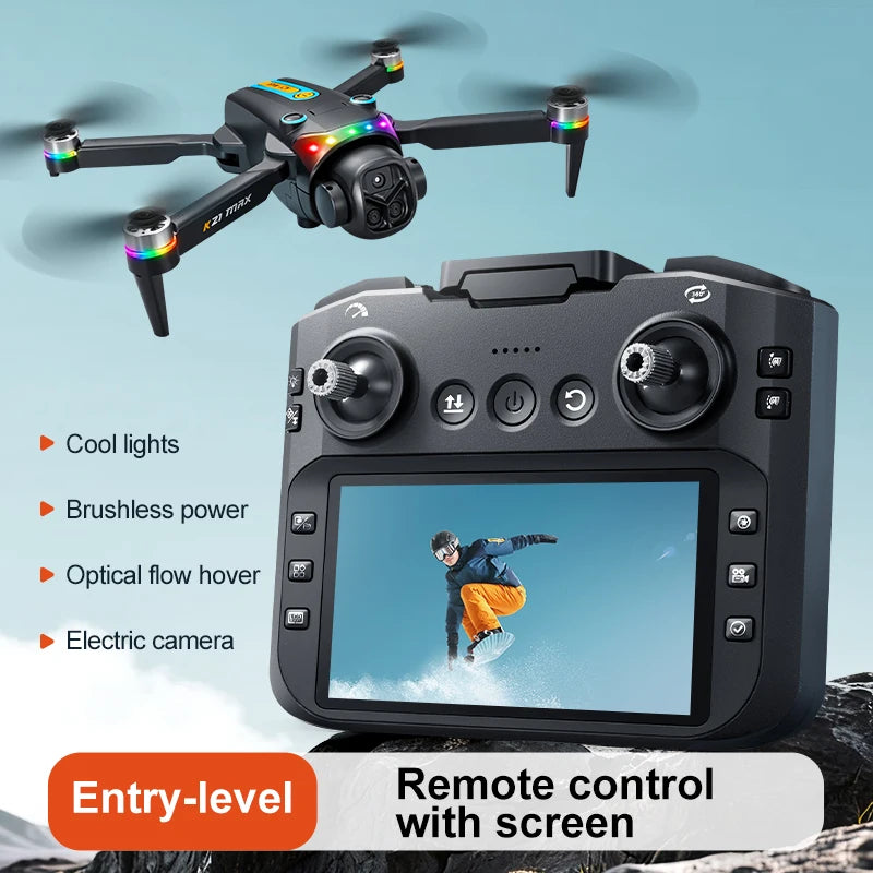 ZNLYRION K21MAX Foldable Brushless Drone With Dual Camera Remote