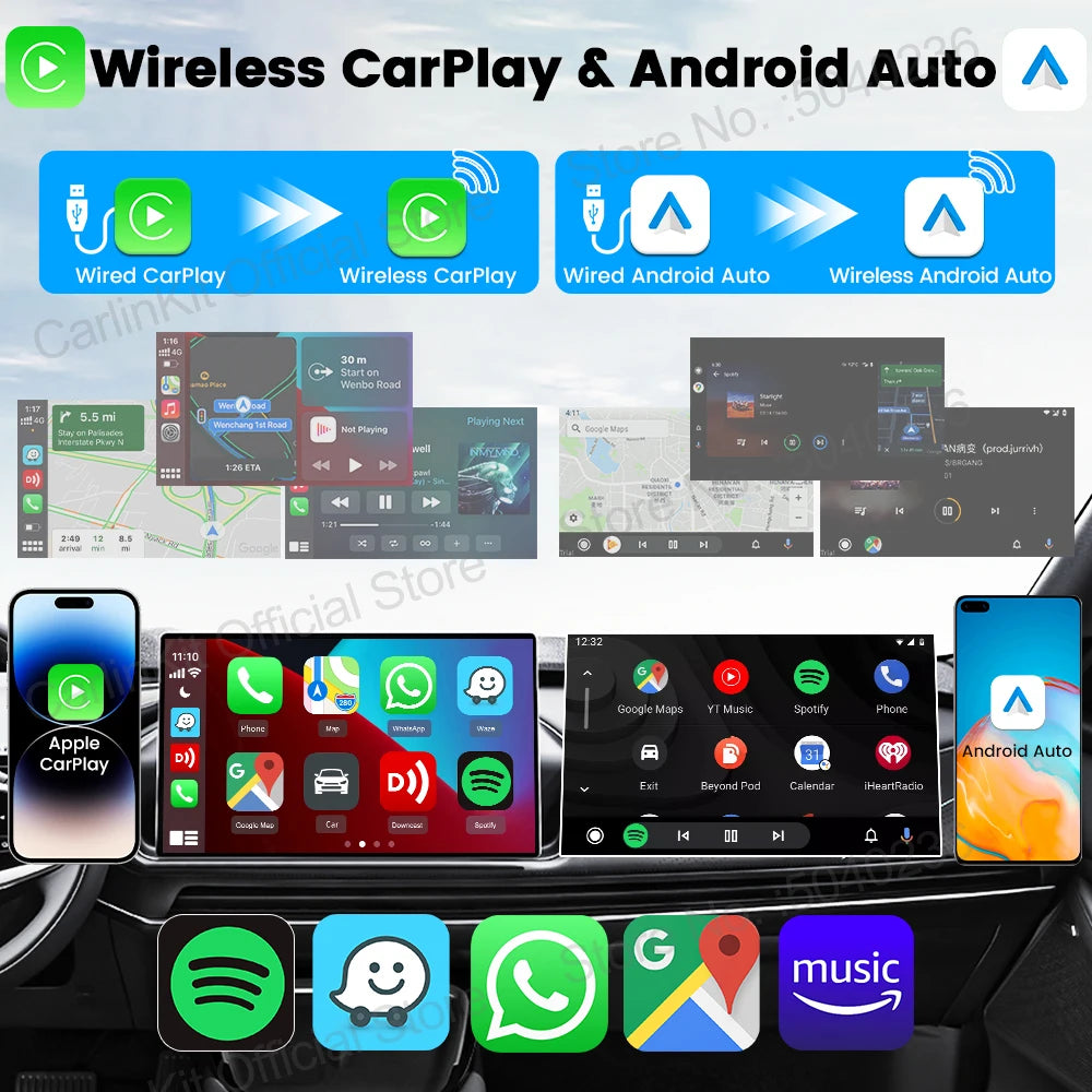 Carlinkit Wireless Adapter For Apple CarPlay And Android Auto