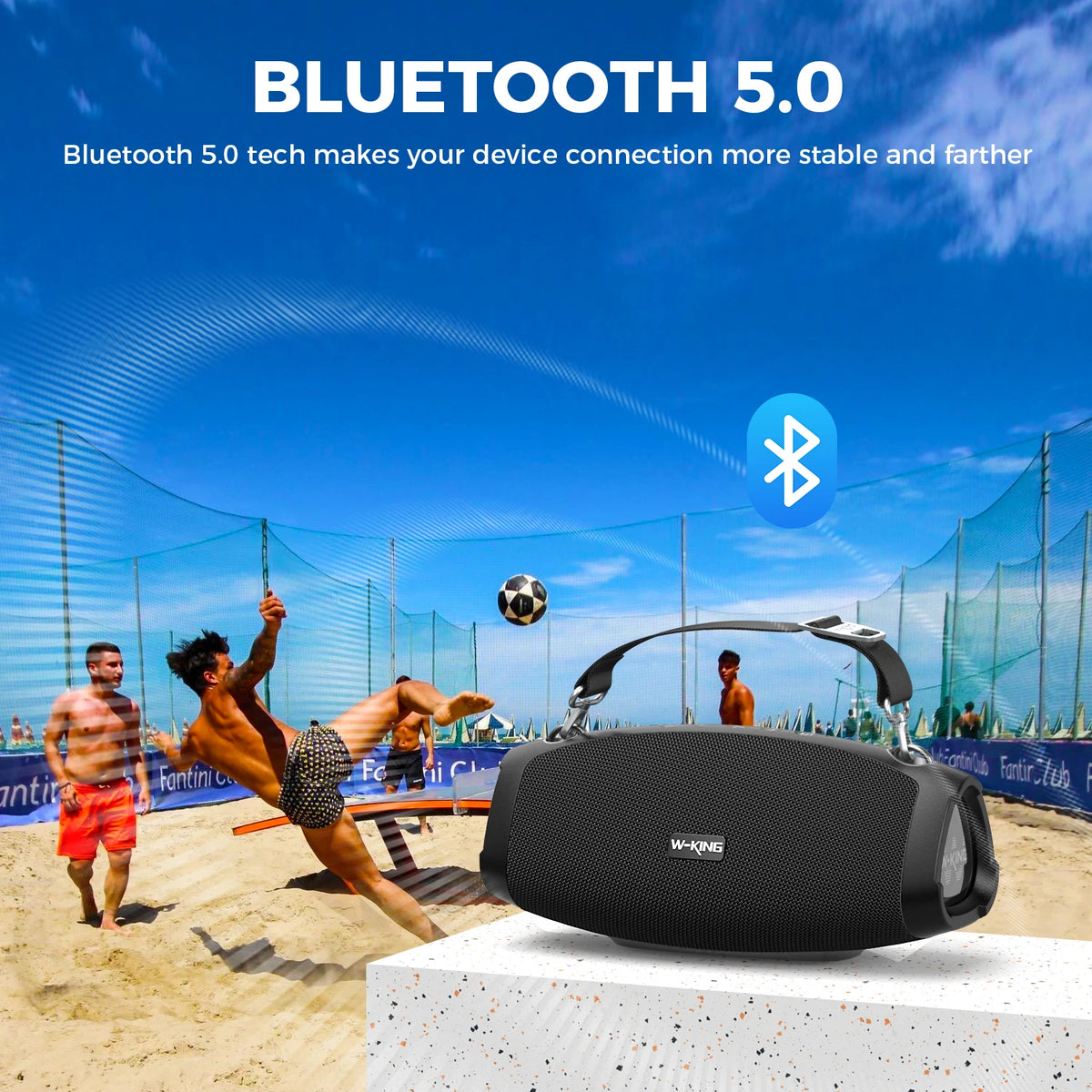W-King X10 Portable Bluetooth Speaker With Powerful Deep Bass