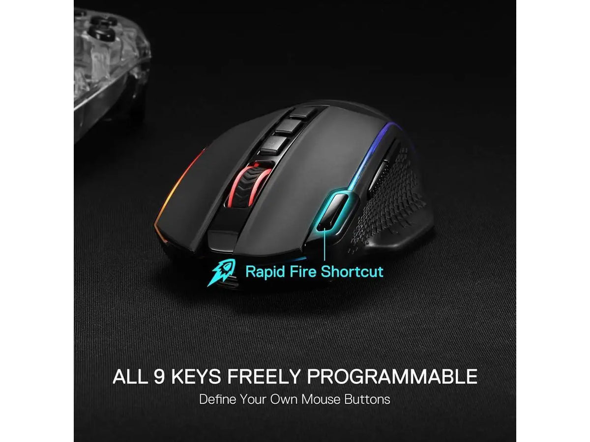 Redragon M991 Wireless Gaming Mouse With Rgb Lighting And Macros