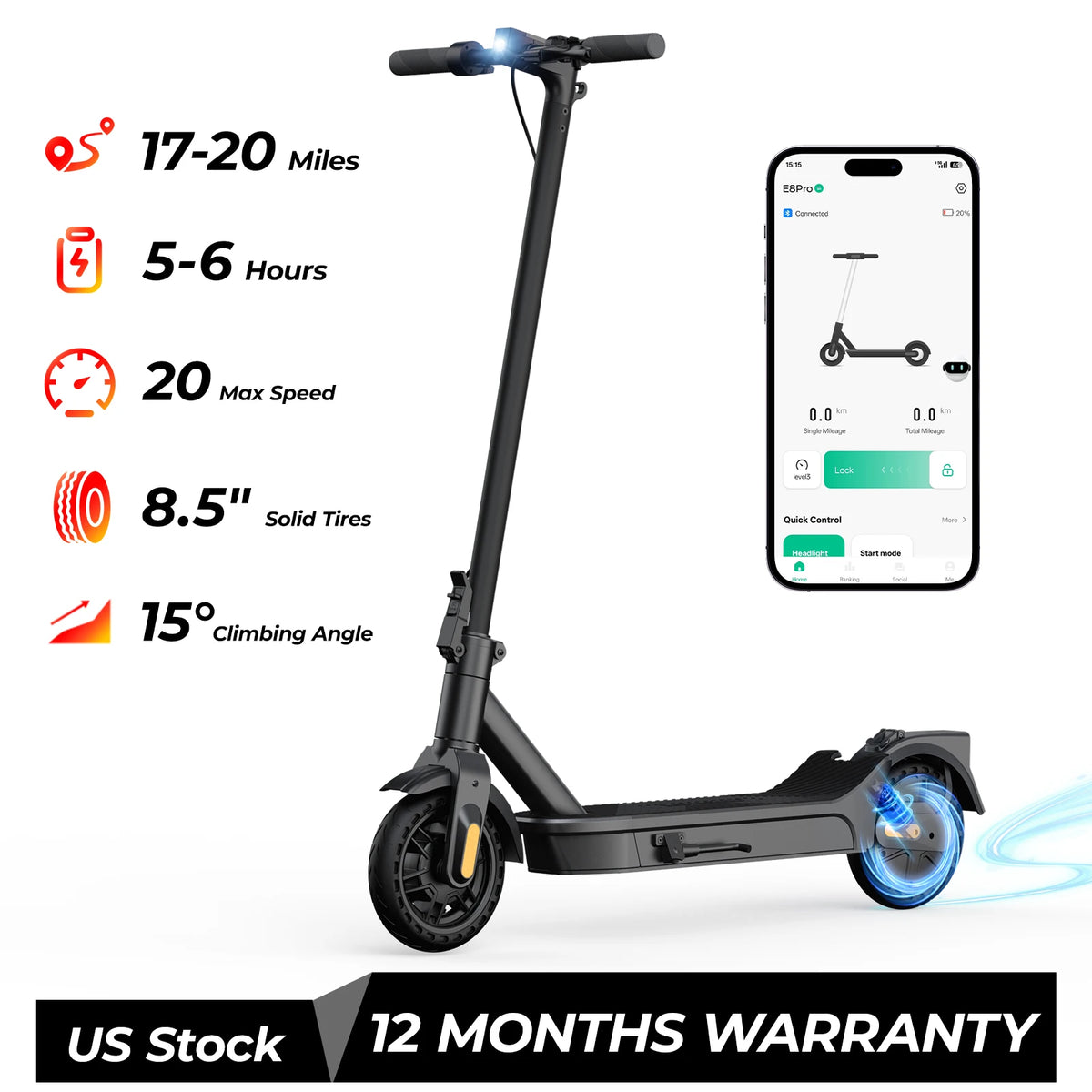 HeroPick 500W Electric Scooter Foldable Dual Suspension Adult Commuter