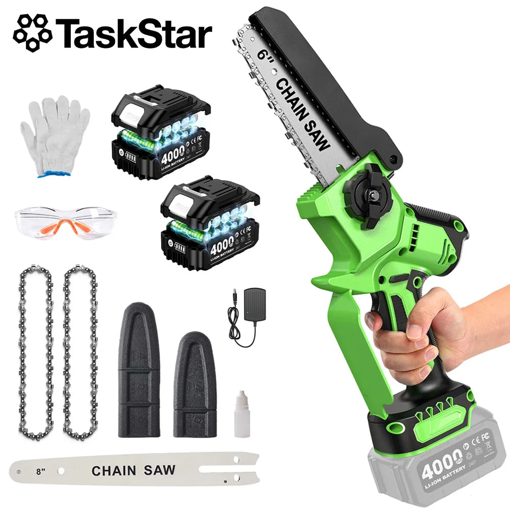 TaskStar Brushless Cordless Chainsaw For Tree Trimming