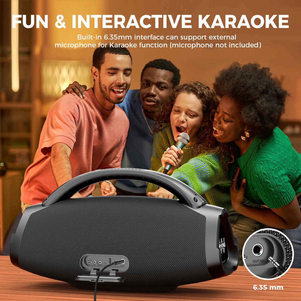 W-KING X20 200W Portable Bluetooth Speaker IPX7 Waterproof Outdoor Boombox